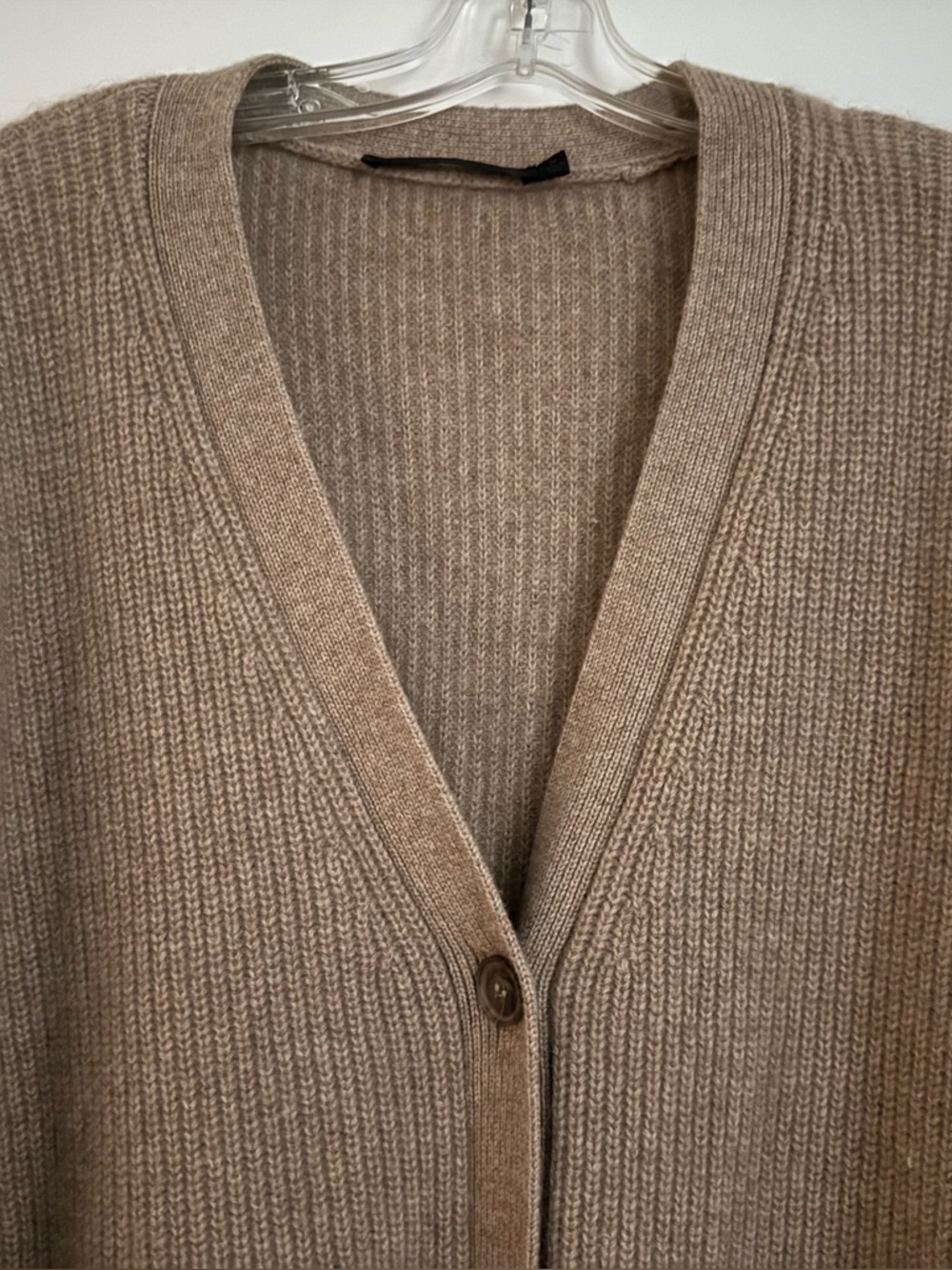 Jenni Kayne Cocoon Cashmere Cardigan M Taupe Color - Picture 3 of 11